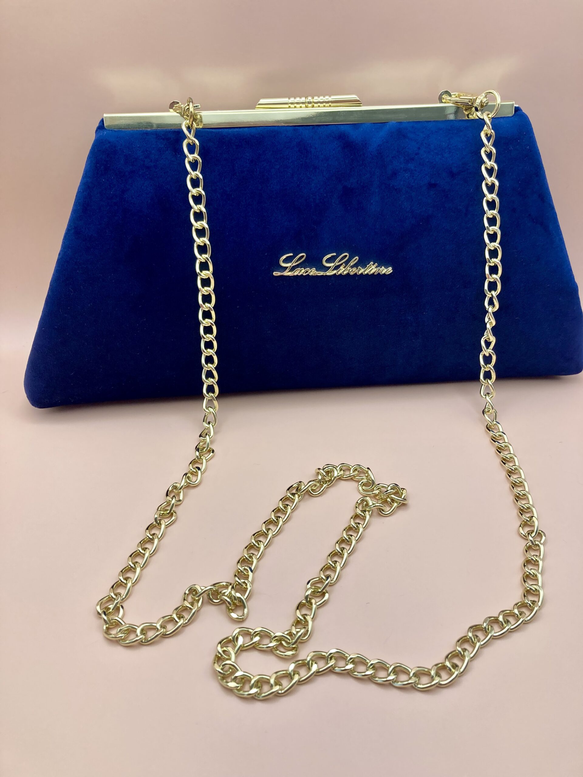 Party Wear Clutch Women's And Girl's Sequence Handbag Royal Blue With  Golden Sling - Everlasting Memories